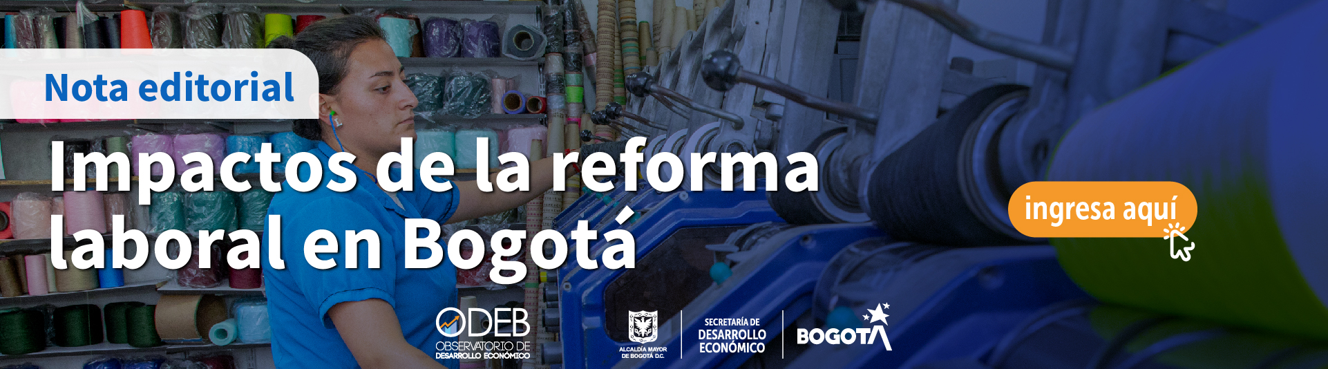 Impactos de la reforma laboral en Bogotá