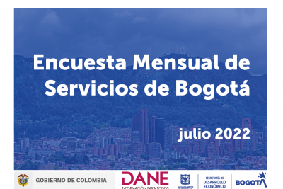 Encuesta mensual de servicios de Bogotá, julio 2022