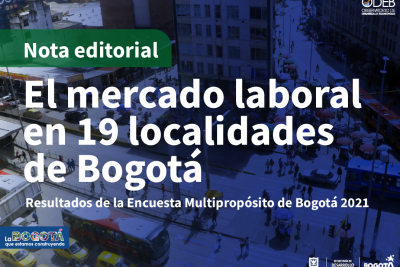 El mercado laboral en 19 localidades de Bogotá. Resultados de la Encuesta Multipropósito de Bogotá 2021