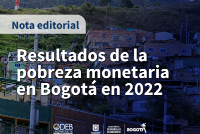Resultados de la pobreza monetaria en Bogotá en 2022