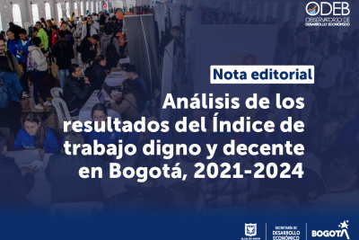 Análisis de los resultados del Índice de trabajo digno y decente en Bogotá, 2021-2024