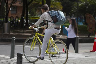 La bicicleta va a buen ritmo, bici-indicadores de Bogotá