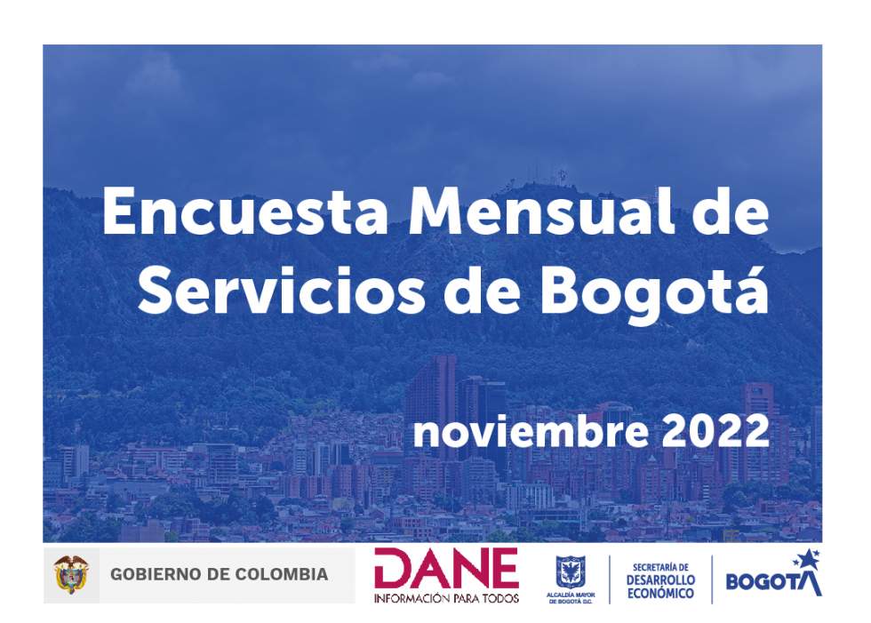 Encuesta mensual de servicios de Bogotá, noviembre 2022