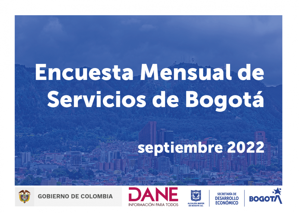 Encuesta mensual de servicios de Bogotá, septiembre 2022