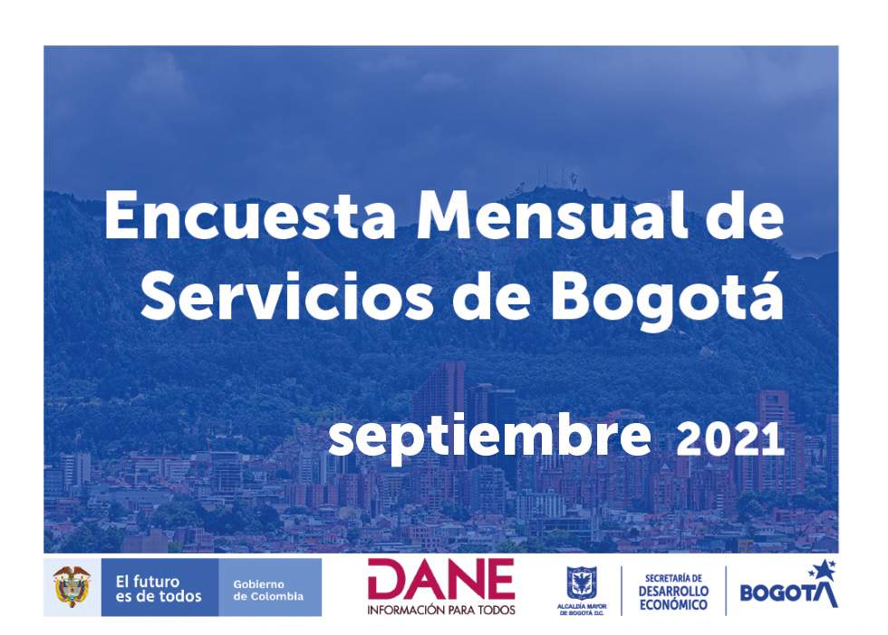 Encuesta mensual de servicios de Bogotá septiembre 2021
