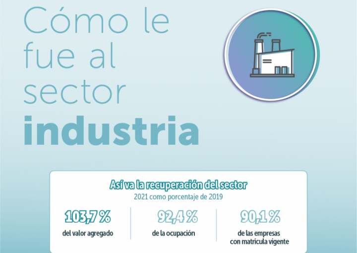 Infografía ¿Cómo le fue al sector industria 2021?